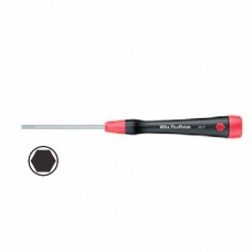 Wiha PicoFinish Hex Screwdriver - Handle with Rotating Cap and Rapid-Turning Zone - 0.7 mm - 00519